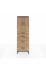 Arges Dolap 2 Raflı 4 Çekmeceli 2 Kapaklı 60x30x182 - S23M019V6A