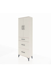 Arges Dolap 3 Raflı 3 Çekmeceli 2 Kapaklı 60x30x182 - S23M020V1A