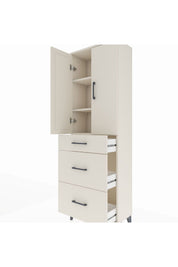 Arges Dolap 3 Raflı 3 Çekmeceli 2 Kapaklı 60x30x182 - S23M020V1A