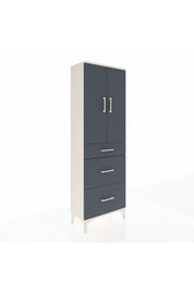 Arges Dolap 3 Raflı 3 Çekmeceli 2 Kapaklı 60x30x182 - S23M020V2A