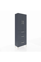 Arges Dolap 3 Raflı 3 Çekmeceli 2 Kapaklı 60x30x182 - S23M020V5A