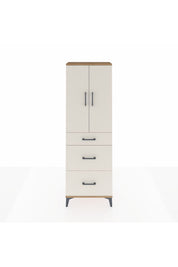 Arges Dolap 3 Raflı 3 Çekmeceli 2 Kapaklı 60x30x182 - S23M020V7A