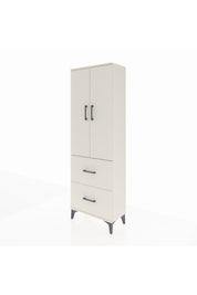 Arges Dolap 3 Raflı 2 Çekmeceli 2 Kapaklı 60x30x182 - S23M021V1A