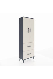Arges Dolap 3 Raflı 2 Çekmeceli 2 Kapaklı 60x30x182 - S23M021V4A