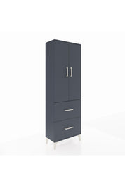 Arges Dolap 3 Raflı 2 Çekmeceli 2 Kapaklı 60x30x182 - S23M021V5A