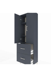 Arges Dolap 3 Raflı 2 Çekmeceli 2 Kapaklı 60x30x182 - S23M021V5A