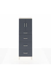 Arges Dolap 2 Raflı 4 Çekmeceli 2 Kapaklı 60x30x182 - S23M023V2A