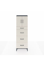 Arges Dolap 2 Raflı 4 Çekmeceli 2 Kapaklı 60x30x182 - S23M023V4A