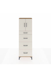 Arges Dolap 2 Raflı 4 Çekmeceli 2 Kapaklı 60x30x182 - S23M023V7A