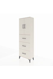 Arges Dolap 3 Raflı 3 Çekmeceli 2 Kapaklı 60x30x182 - S23M024V1A