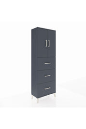 Arges Dolap 3 Raflı 3 Çekmeceli 2 Kapaklı 60x30x182 - S23M024V5A