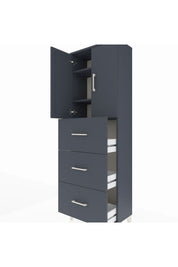 Arges Dolap 3 Raflı 3 Çekmeceli 2 Kapaklı 60x30x182 - S23M024V5A