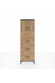 Arges Dolap 3 Raflı 3 Çekmeceli 2 Kapaklı 60x30x182 - S23M024V6A