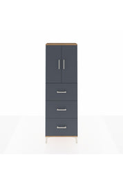 Arges Dolap 3 Raflı 3 Çekmeceli 2 Kapaklı 60x30x182 - S23M024V8A