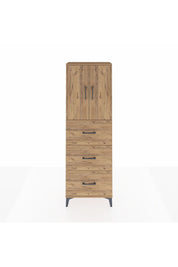 Arges Dolap 3 Raflı 3 Çekmeceli 2 Kapaklı 60x30x182 - S23M024V9A