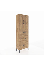 Arges Dolap 3 Raflı 3 Çekmeceli 2 Kapaklı 60x30x182 - S23M024V9A