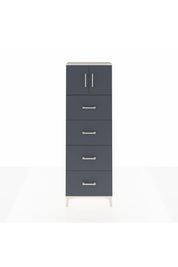 Arges Dolap 2 Raflı 4 Çekmeceli 2 Kapaklı 60x30x182 - S23M025V2A
