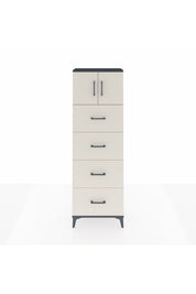 Arges Dolap 2 Raflı 4 Çekmeceli 2 Kapaklı 60x30x182 - S23M025V4A