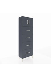Arges Dolap 2 Raflı 4 Çekmeceli 2 Kapaklı 60x30x182 - S23M025V5A
