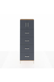 Arges Dolap 2 Raflı 4 Çekmeceli 2 Kapaklı 60x30x182 - S23M025V8A