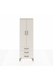 Arges Dolap Tek Raflı 3 Çekmeceli Tek Askılı 60x30x182 - S23M028V1A