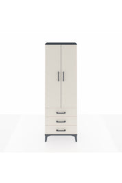 Arges Dolap Tek Raflı 3 Çekmeceli Tek Askılı 60x30x182 - S23M028V4A
