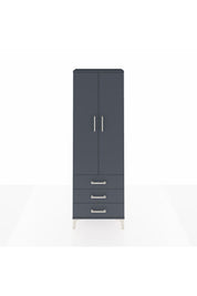 Arges Dolap Tek Raflı 3 Çekmeceli Tek Askılı 60x30x182 - S23M028V5A