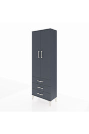 Arges Dolap Tek Raflı 3 Çekmeceli Tek Askılı 60x30x182 - S23M028V5A