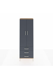 Arges Dolap Tek Raflı 3 Çekmeceli Tek Askılı 60x30x182 - S23M028V8A