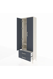 Arges Dolap 2 Raflı 2 Çekmeceli Tek Askılı 60x30x182 - S23M029V2A