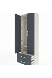 Arges Dolap 2 Raflı 2 Çekmeceli Tek Askılı 60x30x182 - S23M029V2A