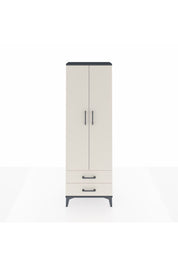 Arges Dolap 2 Raflı 2 Çekmeceli Tek Askılı 60x30x182 - S23M029V4A