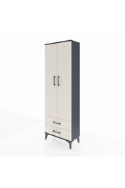 Arges Dolap 2 Raflı 2 Çekmeceli Tek Askılı 60x30x182 - S23M029V4A