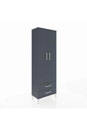Arges Dolap 2 Raflı 2 Çekmeceli Tek Askılı 60x30x182 - S23M029V5A