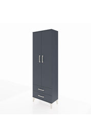 Arges Dolap 2 Raflı 2 Çekmeceli Tek Askılı 60x30x182 - S23M029V5A
