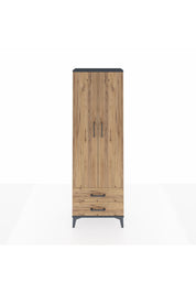 Arges Dolap 2 Raflı 2 Çekmeceli Tek Askılı 60x30x182 - S23M029V6A