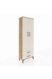 Arges Dolap 2 Raflı 2 Çekmeceli Tek Askılı 60x30x182 - S23M029V7A