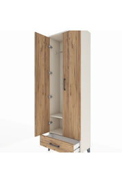 Arges Dolap 2 Raflı Tek Çekmeceli Tek Askılı 60x30x182 - S23M030V3A