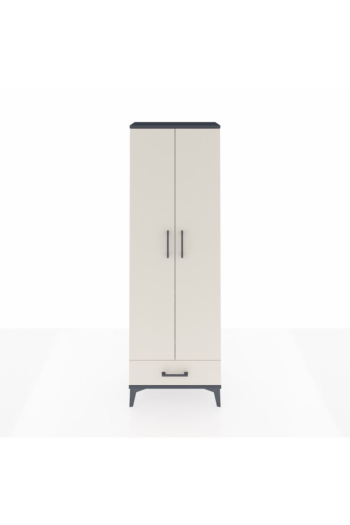 Arges Dolap 2 Raflı Tek Çekmeceli Tek Askılı 60x30x182 - S23M030V4A