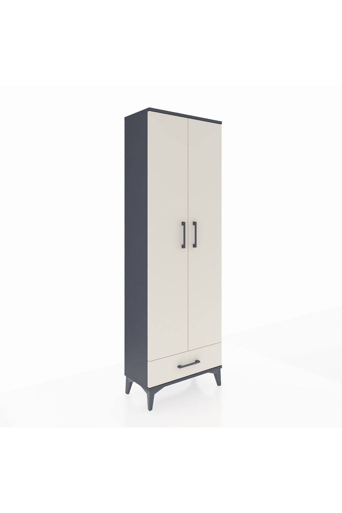 Arges Dolap 2 Raflı Tek Çekmeceli Tek Askılı 60x30x182 - S23M030V4A