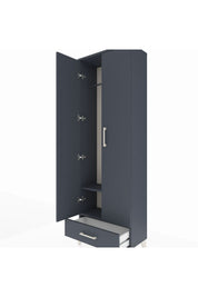 Arges Dolap 2 Raflı Tek Çekmeceli Tek Askılı 60x30x182 - S23M030V5A