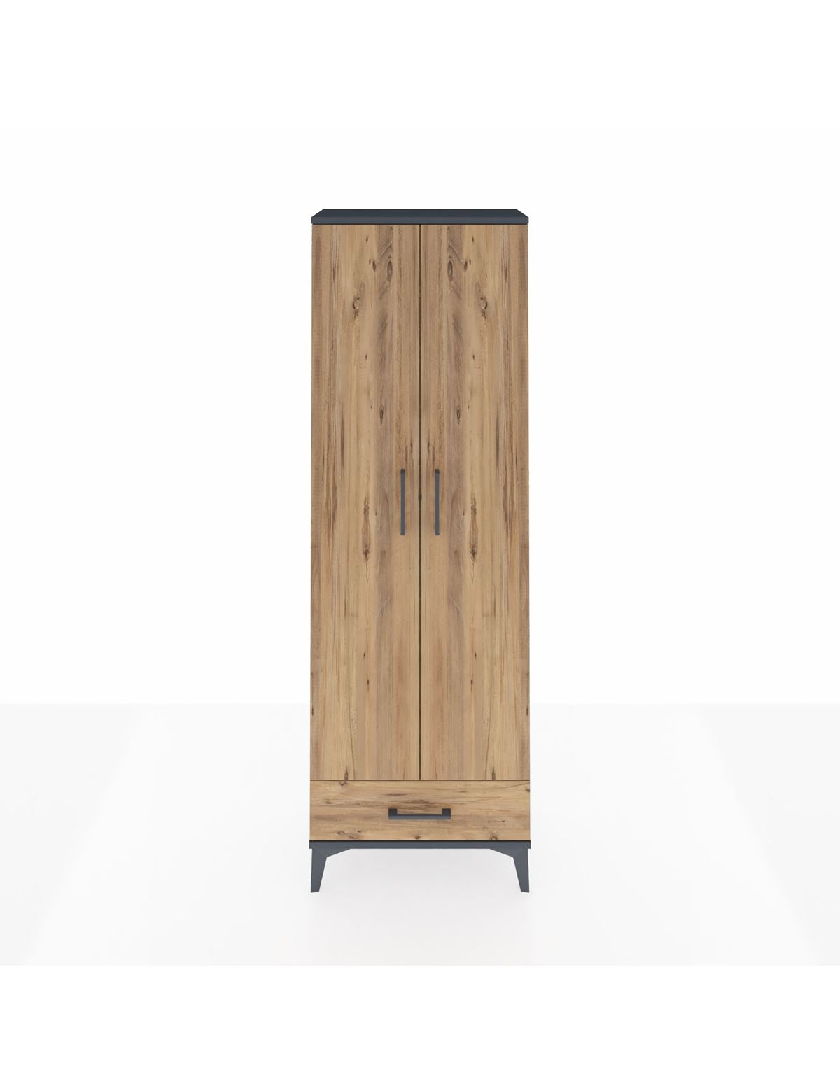 Arges Dolap 2 Raflı Tek Çekmeceli Tek Askılı 60x30x182 - S23M030V6A