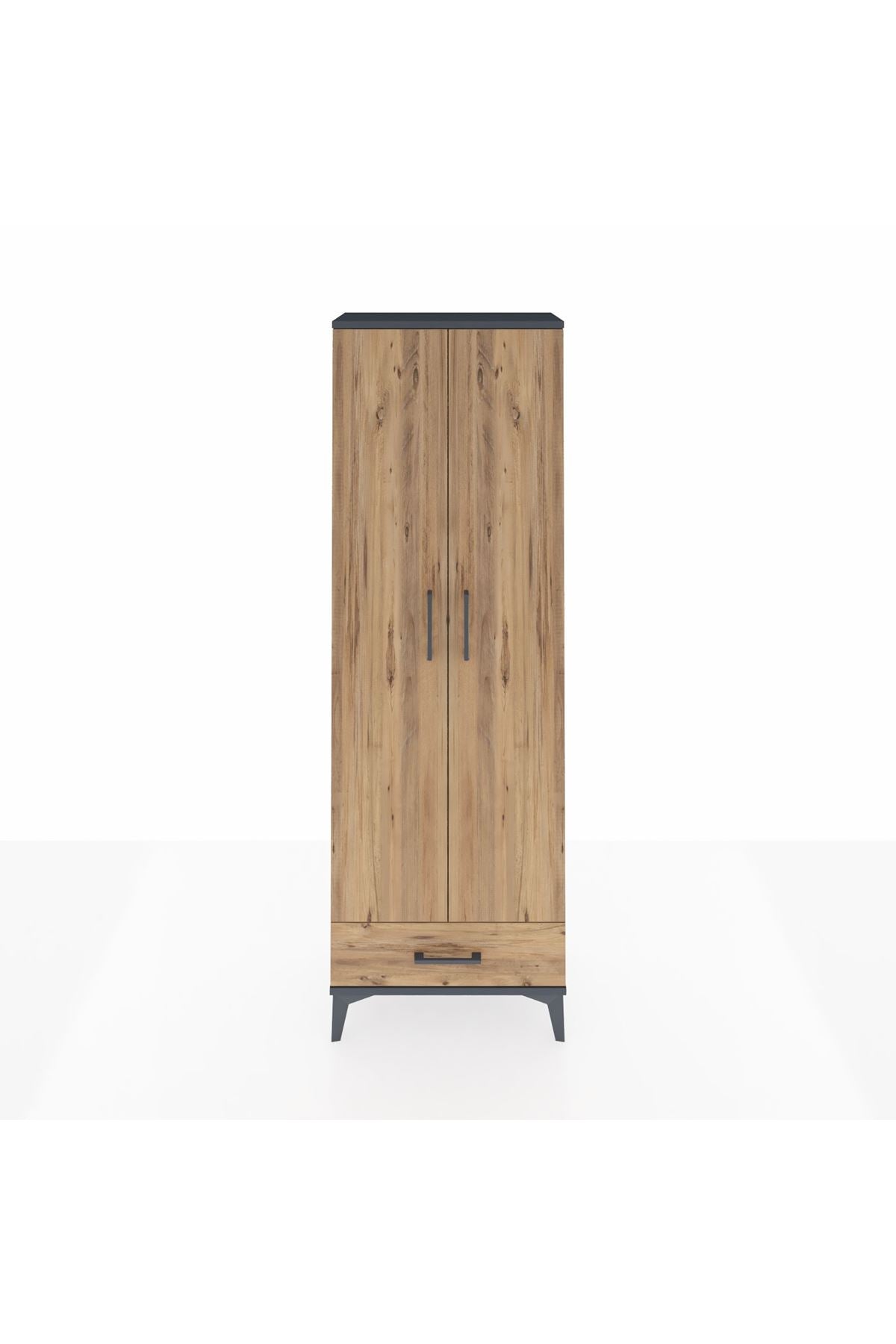 Arges Dolap 2 Raflı Tek Çekmeceli Tek Askılı 60x30x182 - S23M030V6A