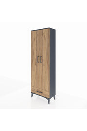 Arges Dolap 2 Raflı Tek Çekmeceli Tek Askılı 60x30x182 - S23M030V6A