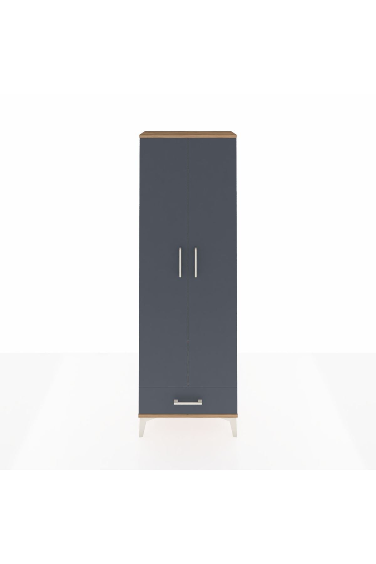 Arges Dolap 2 Raflı Tek Çekmeceli Tek Askılı 60x30x182 - S23M030V8A