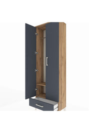 Arges Dolap 2 Raflı Tek Çekmeceli Tek Askılı 60x30x182 - S23M030V8A