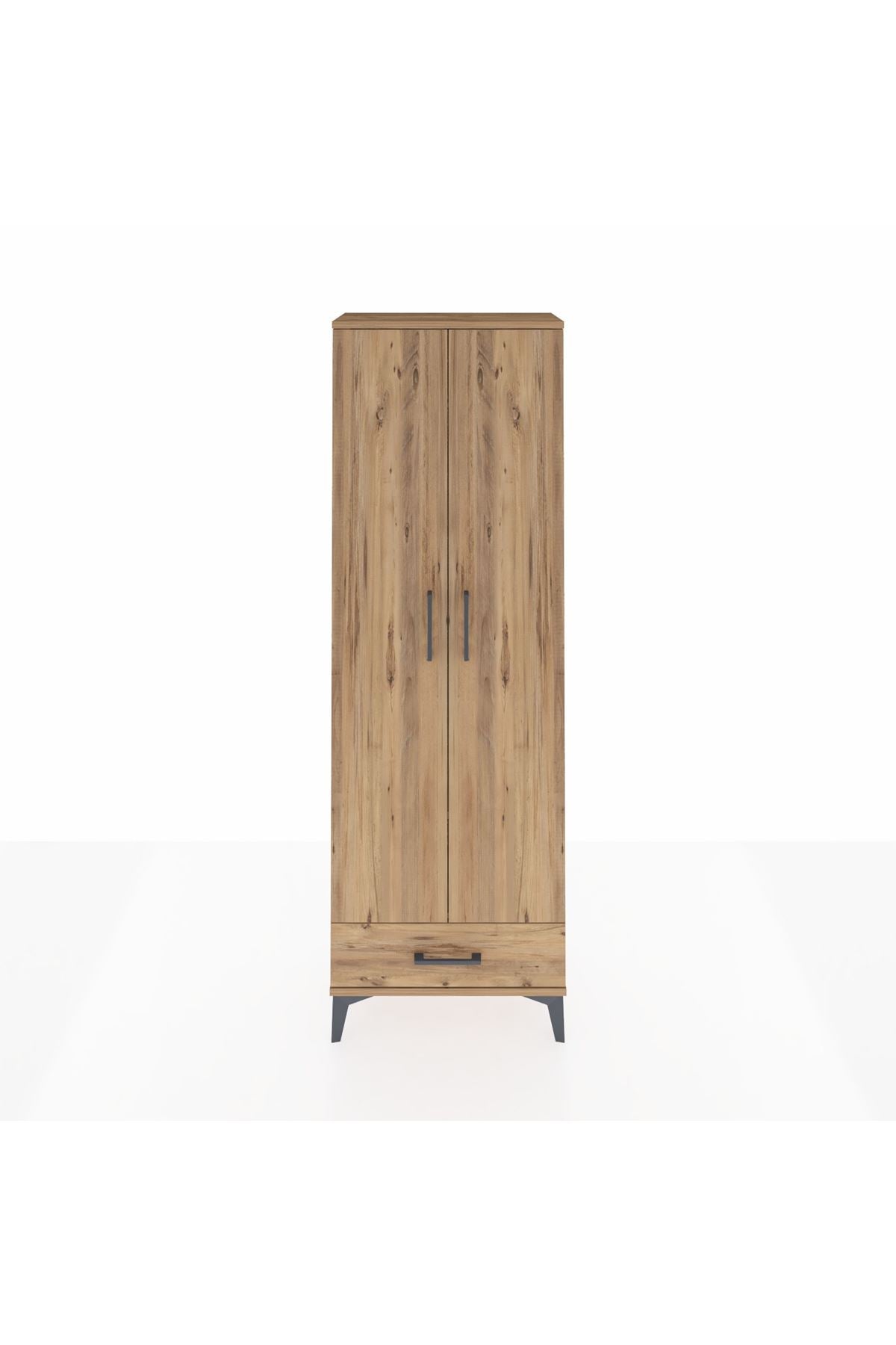 Arges Dolap 2 Raflı Tek Çekmeceli Tek Askılı 60x30x182 - S23M030V9A