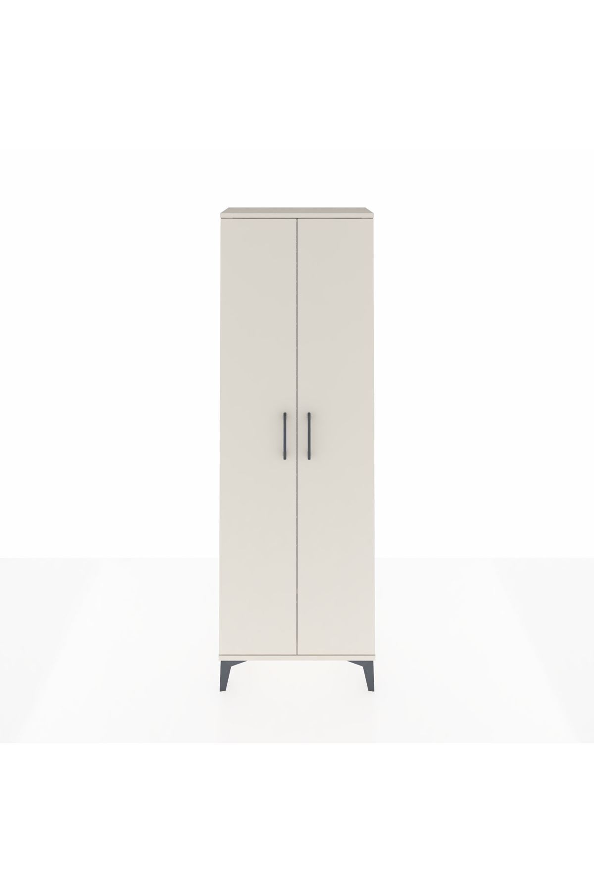 Arges Dolap Tek Raflı 2 Kapaklı Tek Askılı 60x30x182 - S23M031V1A