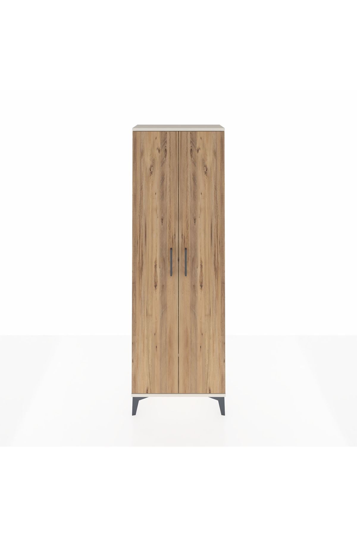 Arges Dolap Tek Raflı 2 Kapaklı Tek Askılı 60x30x182 - S23M031V3A