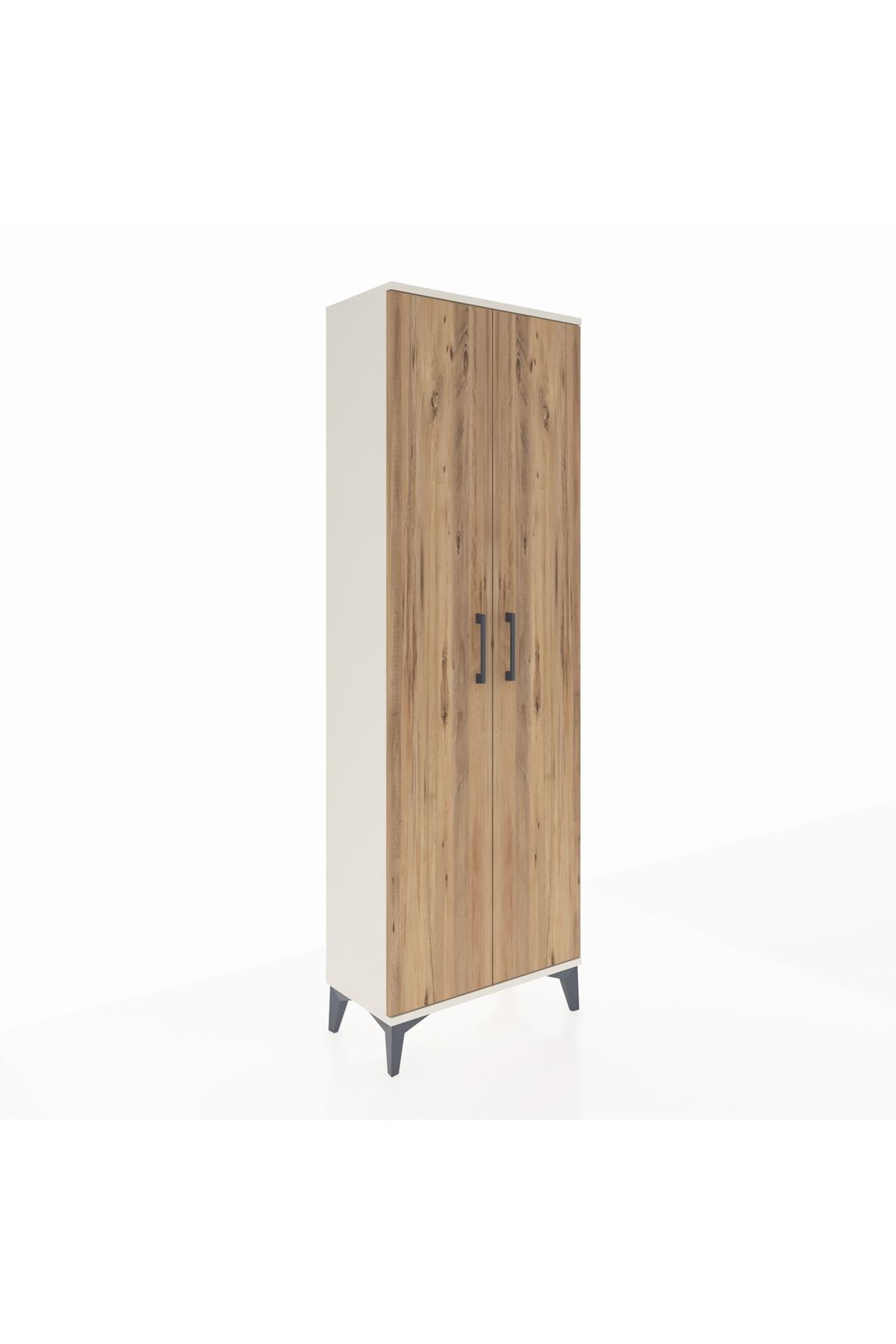 Arges Dolap Tek Raflı 2 Kapaklı Tek Askılı 60x30x182 - S23M031V3A